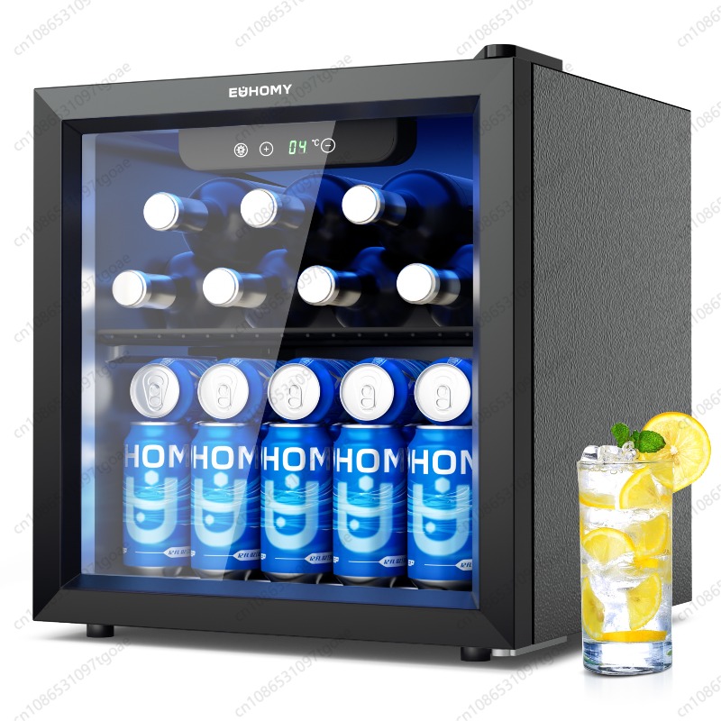 Wine Beer Fridge Small - ตู้เย็นขนาดเล็ก EUHOMY แบบพกพา สำหรับเครื่องดื่ม ไวน์ เบียร์