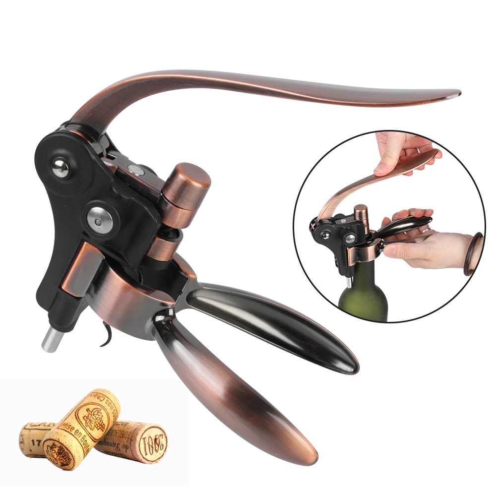 Cork Screw Lever - ที่เปิดขวดรูปกระต่าย อุปกรณ์บาร์ เครื่องมือครัว ทำจากโลหะผสมสังกะสี ที่เปิดขวดไวน์