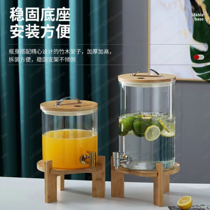 Wine Beer Mix - ถังแช่ไวน์แก้ว 11 ลิตร พร้อมก๊อกน้ำ สำหรับเบียร์ เครื่องดื่ม
