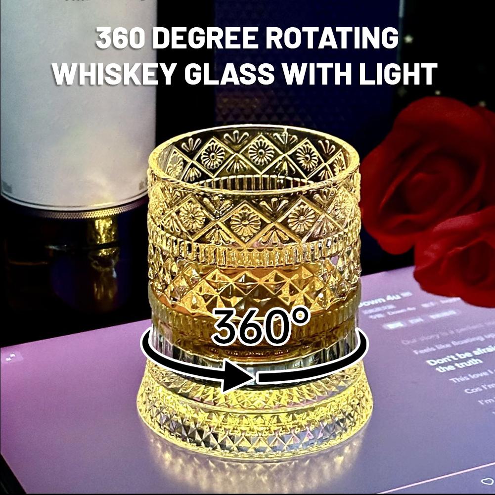 Wine In Beer Glass - แก้ววิสกี้หมุนได้ แก้วคริสตัลสร้างสรรค์สำหรับเบียร์ แก้วบรรเทาความเครียด แก้วเหล้าทรงตรง แก้วไวน์ แก้วบูร์บง