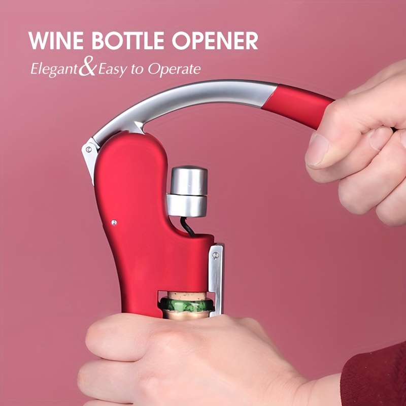 Cork Screw Lever - ชุดที่เปิดขวด 3-in-1 ทนทาน สำหรับใช้ในบ้าน/ร้านอาหาร | เครื่องมือเปิดขวดแบบง่าย