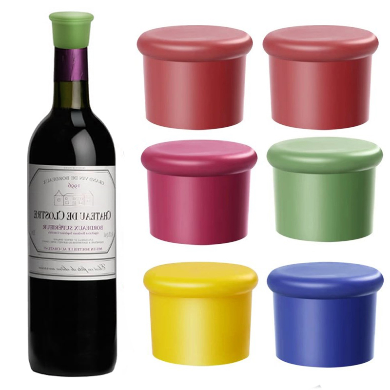 Beer Wine Hobby - 1/5pcs จุกปิดไวน์ซิลิโคน Corks แก้วไวน์เครื่องดื่มเบียร์แชมเปญครัวขวดหมวกทนทานอุปกรณ์บาร์
