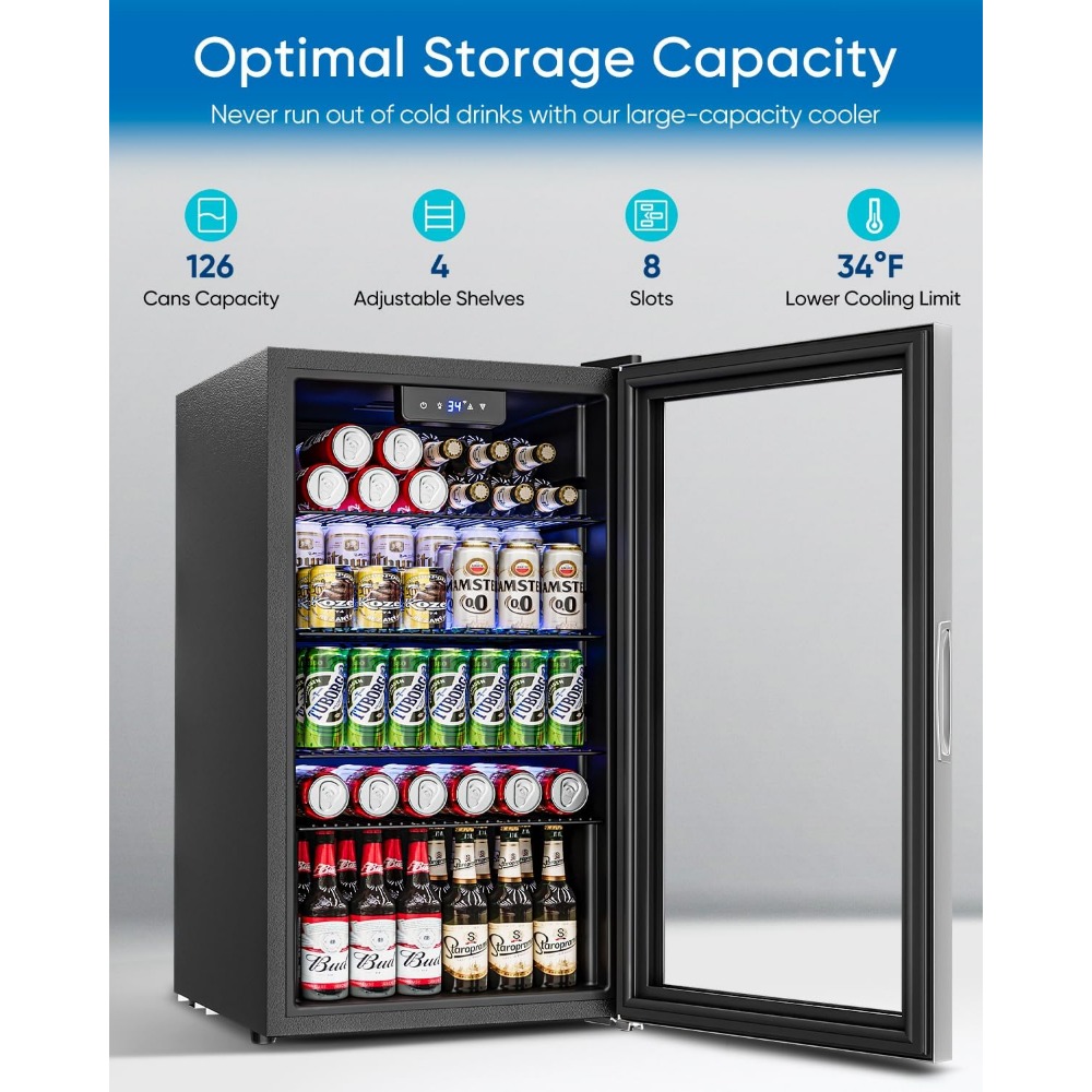 ตู้เย็นเครื่องดื่ม - ตู้เย็นขน - Wine Beer Fridge Small บทวิจารณ์และราคา