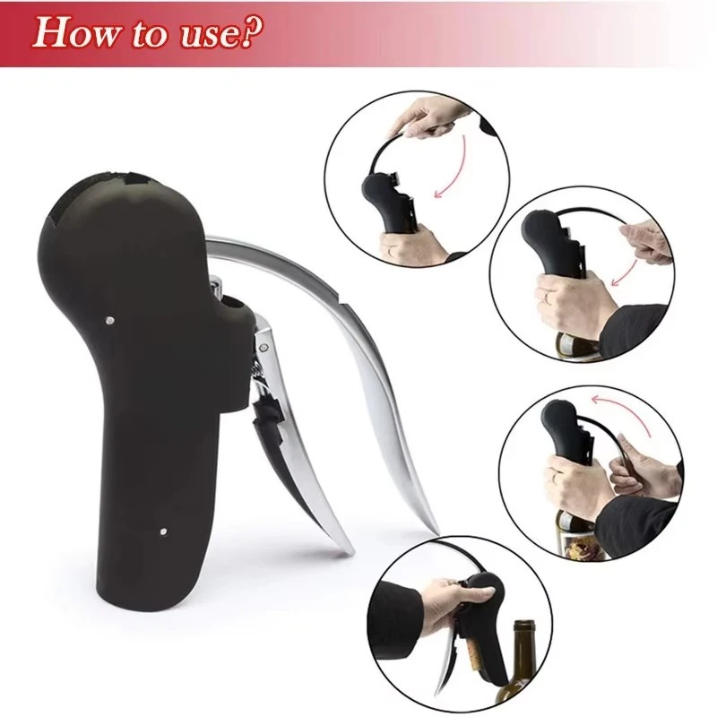 ชุดอุปกรณ์เปิดขวดไวน์ที่สะดวกส - Cork Screw Lever บทวิจารณ์และราคา