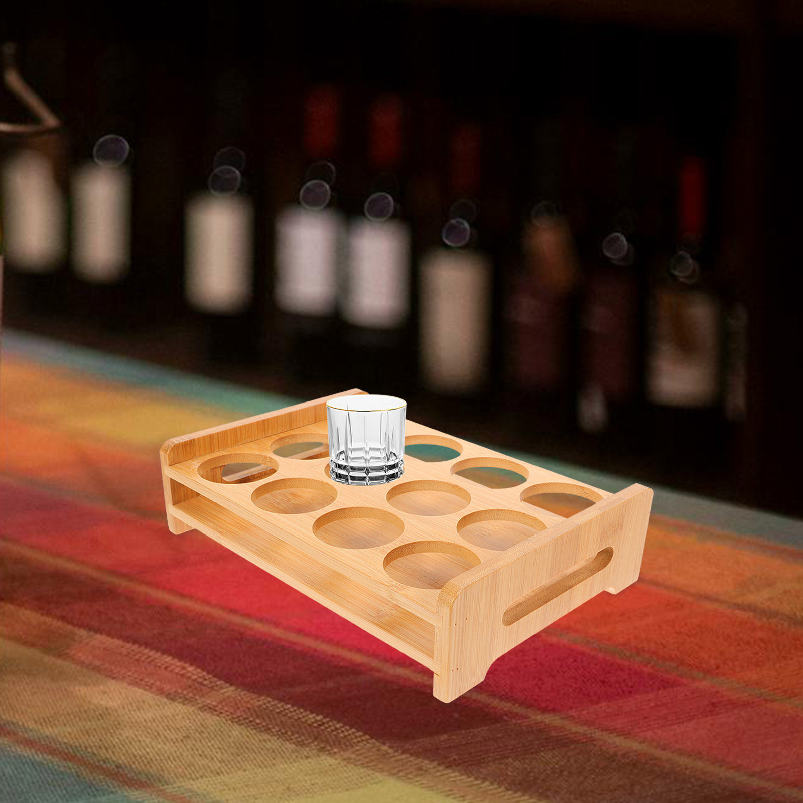 ที่วางแก้วช็อตไม้ไผ่ ชั้นวางอเ - Wine In Beer Glass บทวิจารณ์และราคา