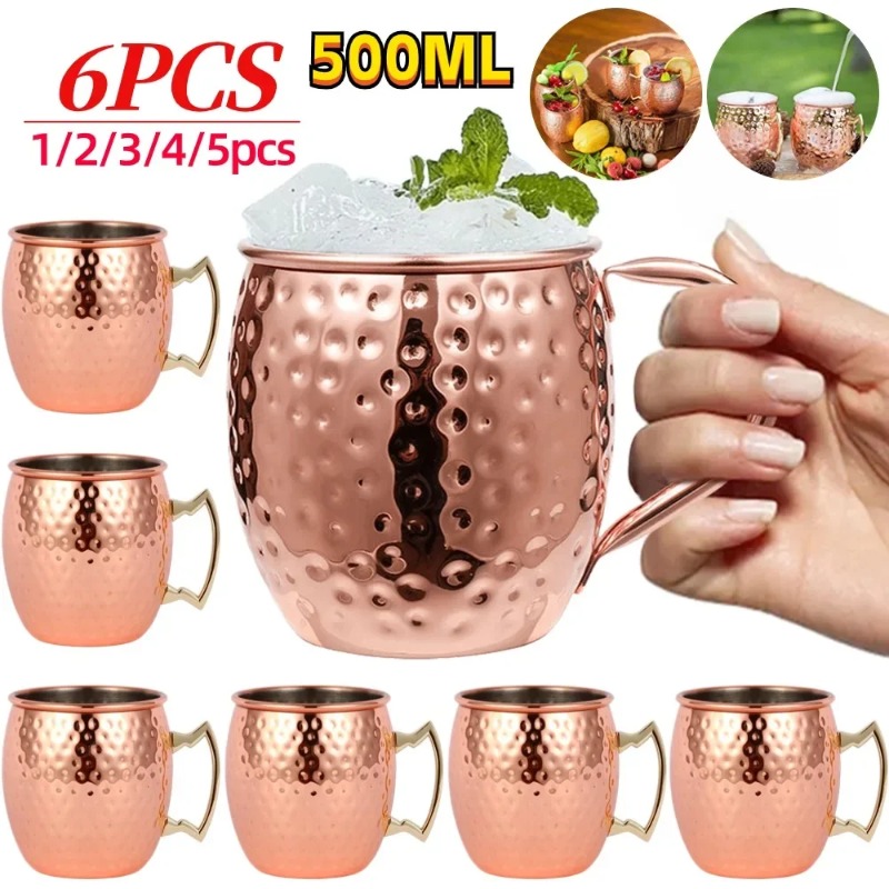 แก้วค็อกเทล 1-6 ชิ้น แก้วมอสโก - Wine Beer Cocktail บทวิจารณ์และราคา