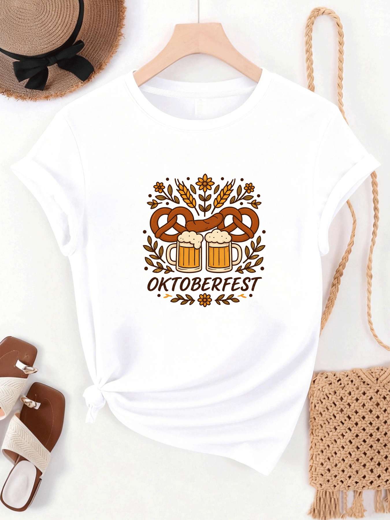 【MYJ062633】เสื้อยืดผู้หญิงเทศก - Wine Beer Festival บทวิจารณ์และราคา