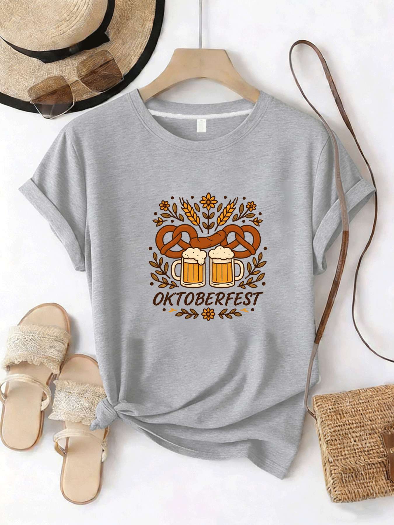 【MYJ062633】เสื้อยืดผู้หญิงเทศก - Wine Beer Festival บทวิจารณ์และราคา