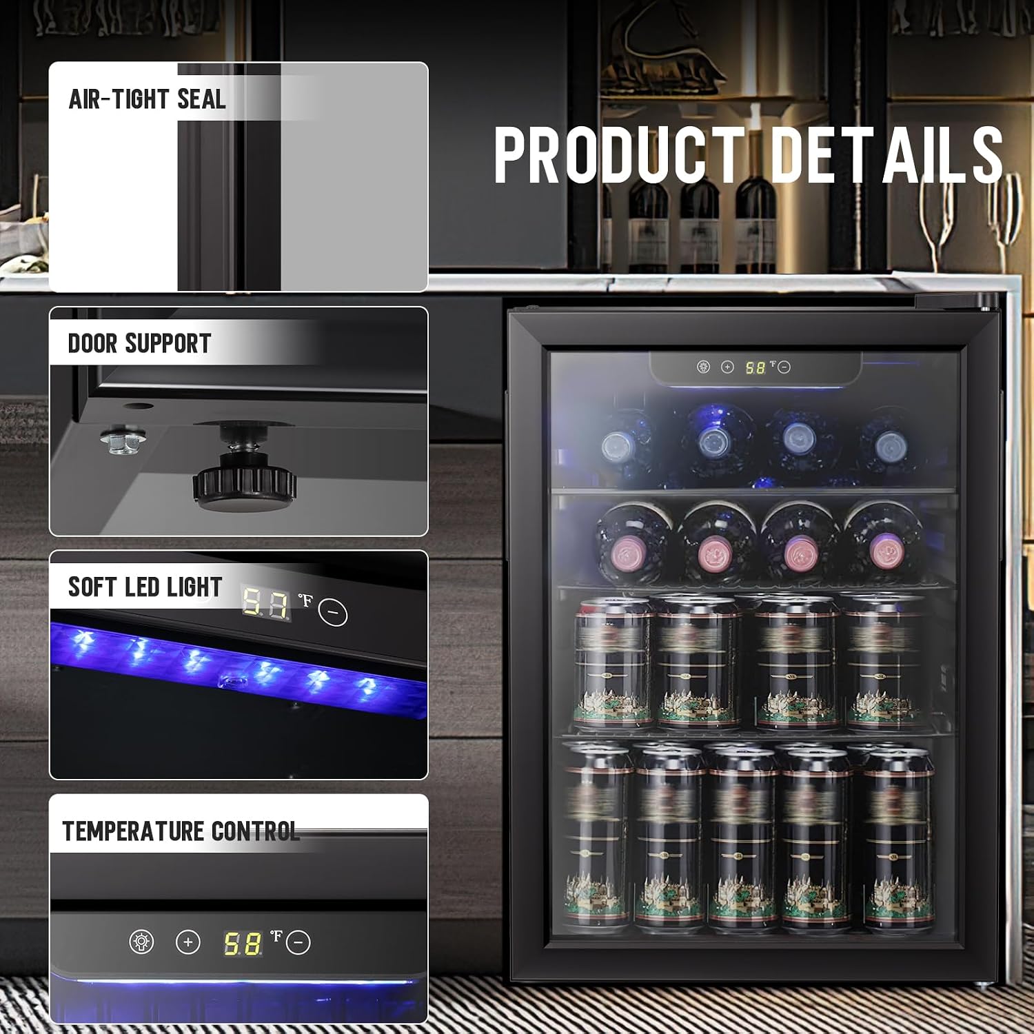 ตู้แช่ไวน์/ตู้แช่เครื่องดื่มขน - Wine Beer Fridge Small บทวิจารณ์และราคา