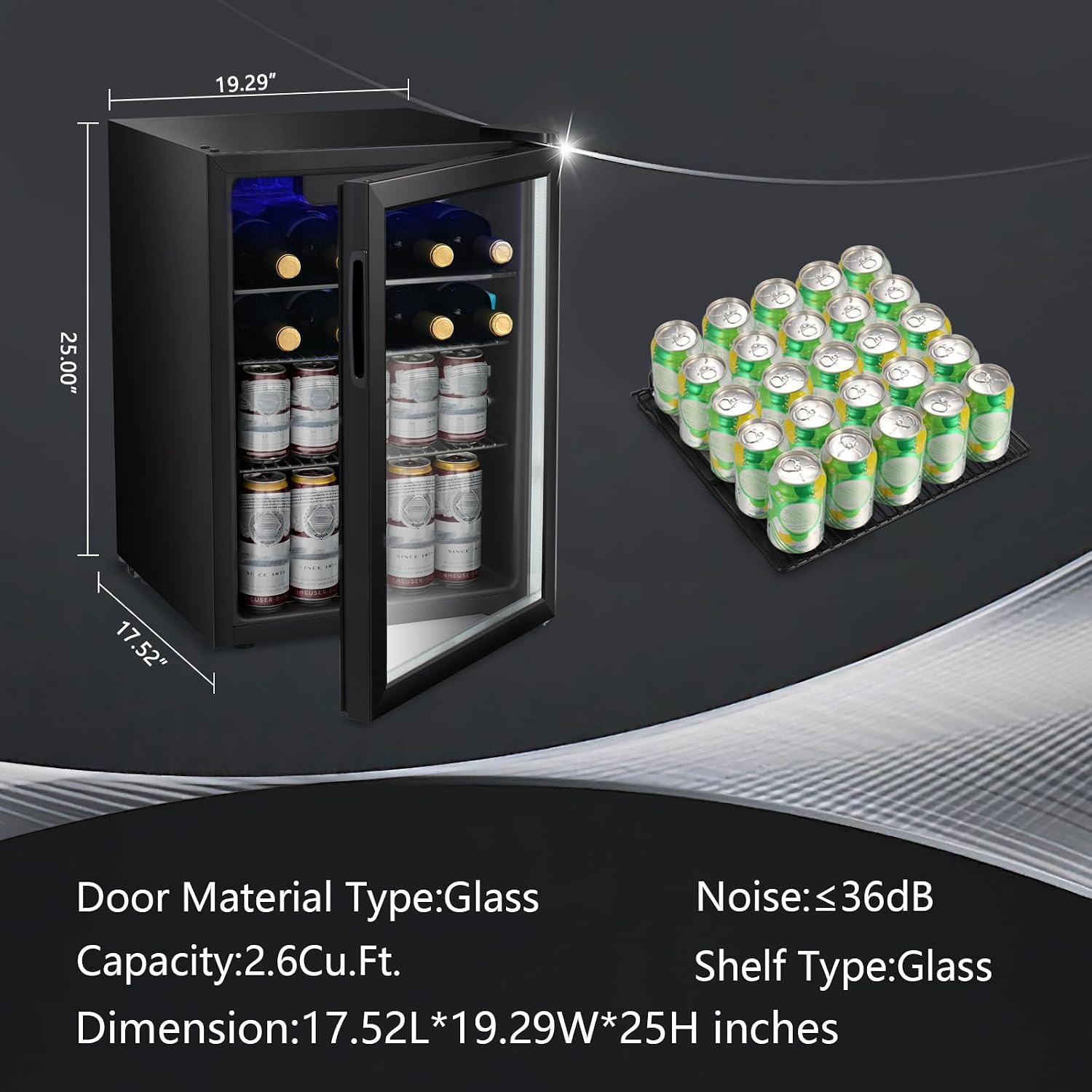 ตู้แช่ไวน์/ตู้แช่เครื่องดื่มขน - Wine Beer Fridge Small บทวิจารณ์และราคา