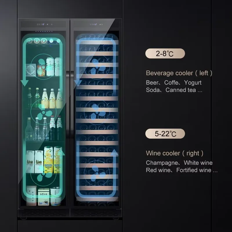 ตู้แช่เครื่องดื่มแบบฝังในตัว ต - Wine Beer Mix บทวิจารณ์และราคา