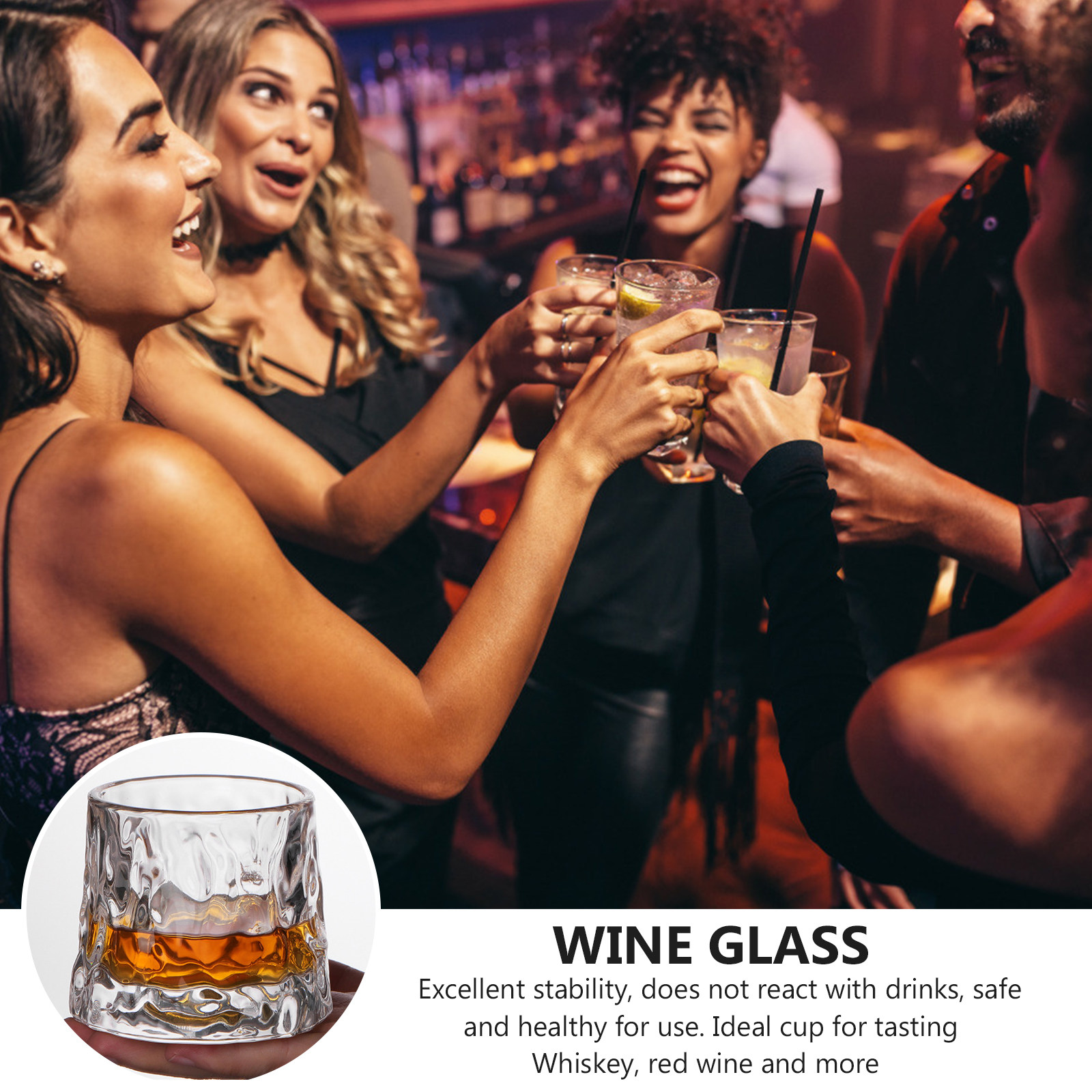 แก้วไวน์แบบมีลายตอก 1 ใบ แก้วว - Wine In Beer Glass บทวิจารณ์และราคา