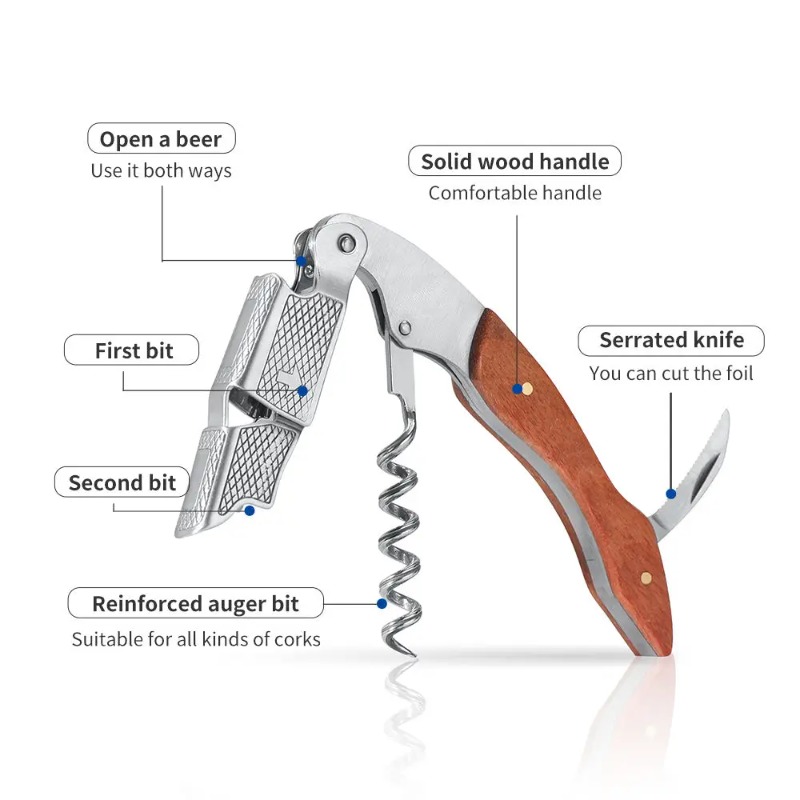 ที่เปิดขวดไวน์แบบสปริงคู่ ทำจา - Cork Screw Lever บทวิจารณ์และราคา