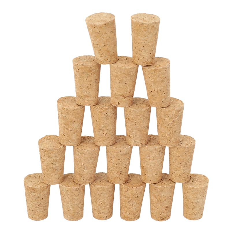 20ชิ้น/ล็อตไม้ธรรมชาติ Corks ไ - Beer Wine Hobby บทวิจารณ์และราคา