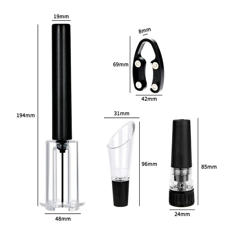 Air ปั๊มที่เปิดขวดไวน์ความดันอ - Beer Wine Hobby บทวิจารณ์และราคา
