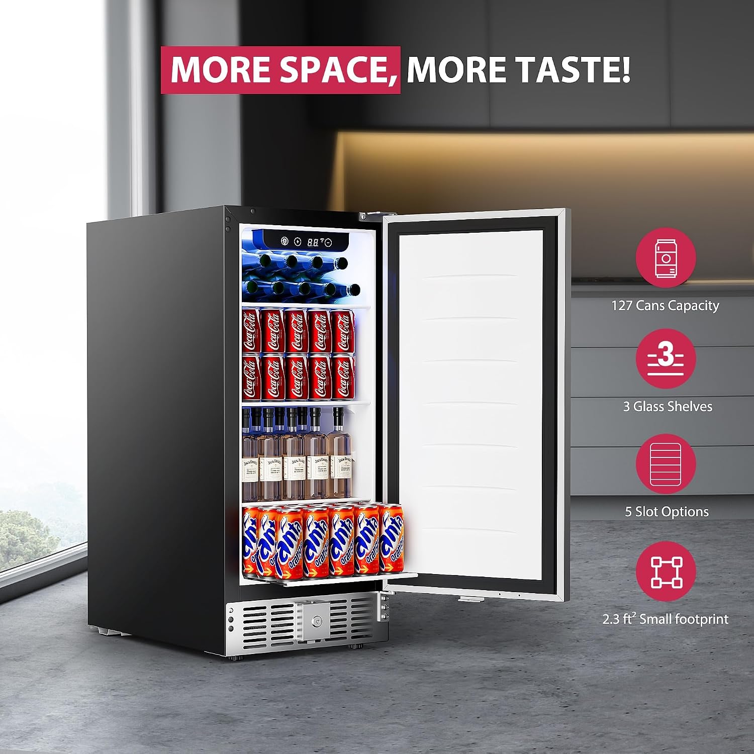 ตู้แช่เครื่องดื่มขนาด 15 นิ้ว  - Wine And Beer Undercounter Fridge บทวิจารณ์และราคา